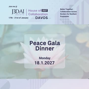 Cover Image for HoC Davos Peace Gala Dinner Jan 18