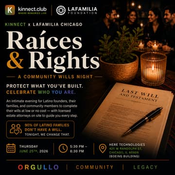 Cover Image for Raíces and Rights: A Community Wills Night by LaFamilia Chicago