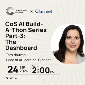 Cover Image for CoS AI Buildathon Series: Build Your Personal AI Workspace | Part-3: The Dashboard