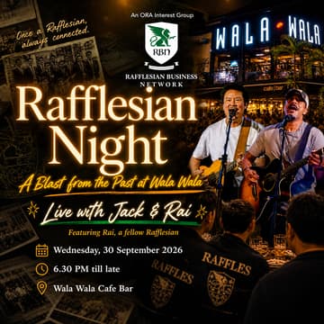 Cover Image for Back to Old School! Rafflesian Night at Wala Wala!