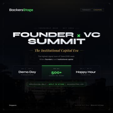Cover Image for Founder x VC Summit: Day 1 @ Token2049 Week 🇸🇬