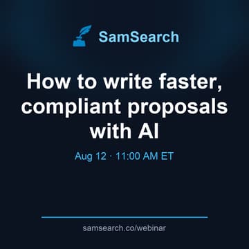 Cover Image for How to write faster, compliant proposals with AI
