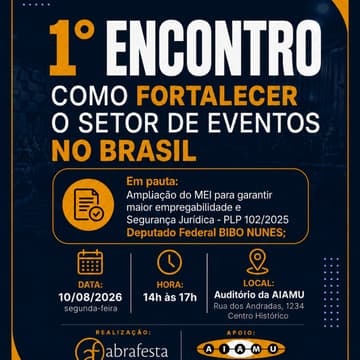 Cover Image for 1º ENCONTRO - Como fortalecer o setor de eventos no Brasil
