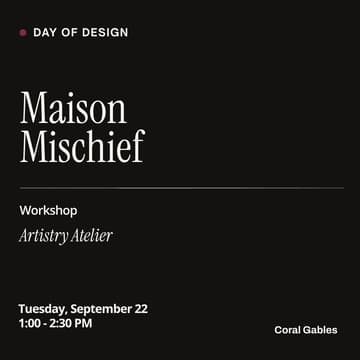 Cover Image for Maison Mischief: "Artistry Atelier" Workshop & Ribbon Cutting