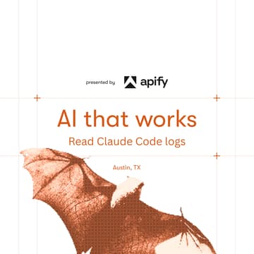 Cover Image for AI That Works: build an Apify Actor that reads your Claude Code logs