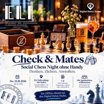 Cover Image for Check & Mates 🍻 Social Chess Night ohne Handy
