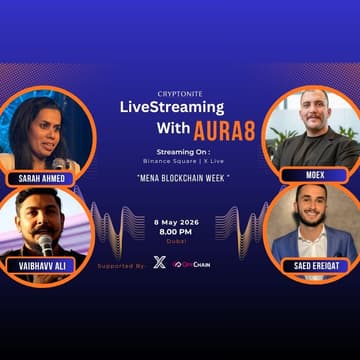 Cover Image for Aura8-Mena Blockchain Week- With Moex and Saed.