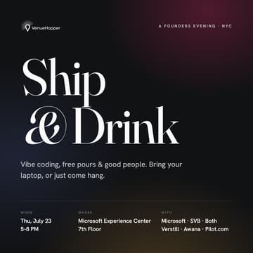 Cover Image for Ship & Drink 🥂 💻 @Microsoft