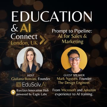 Cover Image for Education & AI Connect: Prompt to Pipeline - AI for Sales & Marketing (After Hours)