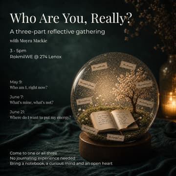Cover Image for JOURNALING: WHO ARE YOU, REALLY? A three-part reflective gathering with Moyra Mackie