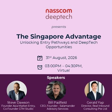 Cover Image for The Singapore Advantage: Unlocking Entry Pathways and DeepTech Opportunities (only for deeptech startups)