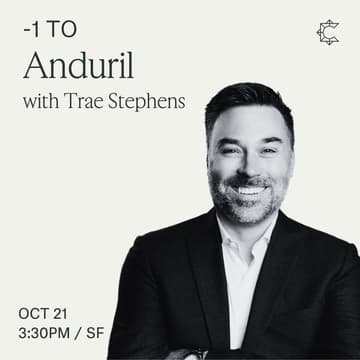 Cover Image for -1 to Anduril with Trae Stephens