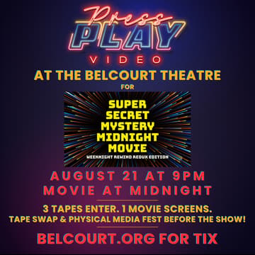 Cover Image for Press Play at the Belcourt Theatre
