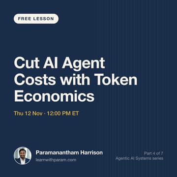 Cover Image for Cut AI Agent Costs with Token Economics