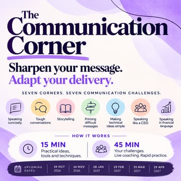 Cover Image for The Communication Corner #2 - Speaking Concisely