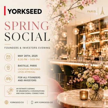 Cover Image for Yorkseed Paris Spring Social : Founders & Investors Evening