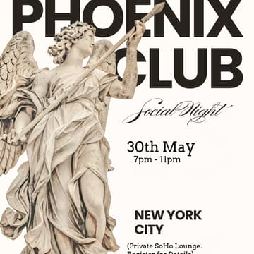 Cover Image for Social Night With The Phoenix Club - NYC! (Private SOHO Lounge Edition!)