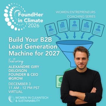 Cover Image for FoundHer in Climate: Build Your B2B Lead Generation Machine for 2027