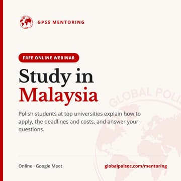 Cover Image for Studia w Malezji – Webinar GPSS