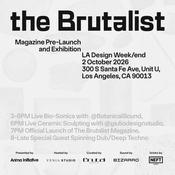 Cover Image for The Brutalist Magazine Pre-Launch + Exhibition