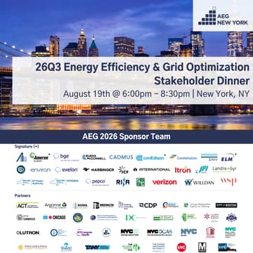 Cover Image for 26Q3 New York Dinner: Energy Efficiency & Grid Optimization