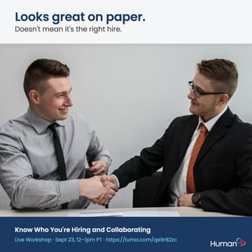 Cover Image for Know Who You're Hiring and Collaborating - Virtual Lunch & Learn