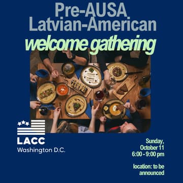 Cover Image for Informal Latvian–American pre-AUSA Welcome Gathering