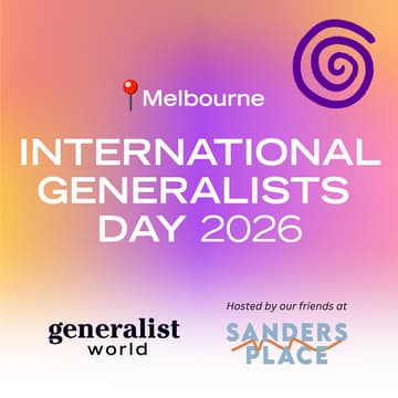 Cover Image for 📍Melbourne - International Generalists Day!
