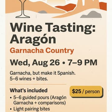 Cover Image for Wine Tasting: Aragón (Garnacha Country)