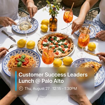 Cover Image for Customer Success x AI - Lunch, & What's actually working.