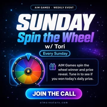 Cover Image for Sunday Spin The Wheel w/ Tori