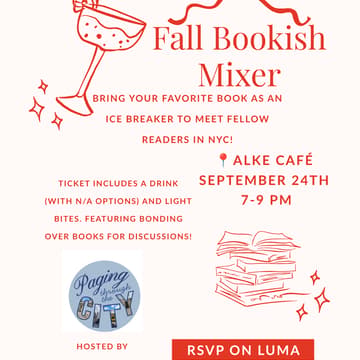 Cover Image for Fall Bookish Mixer