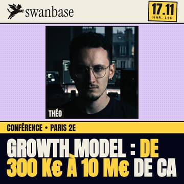 Cover Image for Conférence : stratégies growth & process avancés pour les startups de 300 k€ à 10 M€ de CA
