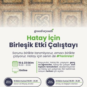 Cover Image for Hatay İçin Birleşik Etki Çalıştayı | 1. Oturum: Sorun ve İhtiyaç Analizi