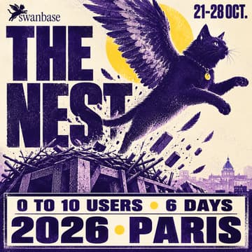 Cover Image for The Nest 🐈‍⬛ Batch F26 swanbase · Paris