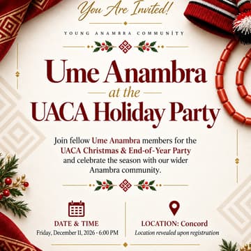 Cover Image for Ume Anambra at the UACA Holiday Party