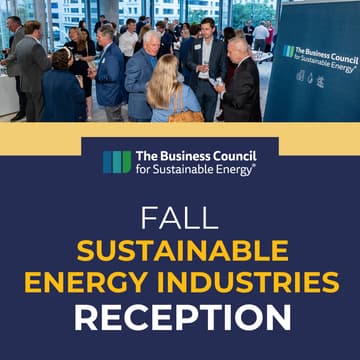 Cover Image for Fall Sustainable Energy Industries Reception