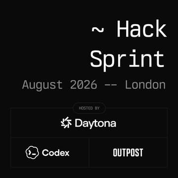 Cover Image for Daytona HackSprint - London, August 2026