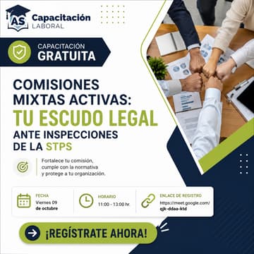Cover Image for Comisiones Mixtas Activas: Tu Escudo Legal ante Inspecciones de la STPS