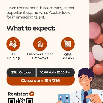Cover Image for Apotex Employer Discovery Session: Careers & Networking
