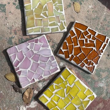 Cover Image for Glass Mosaic Coasters