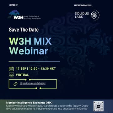 Cover Image for W3H MIX Webinar (September Edition) - with Solidus Labs