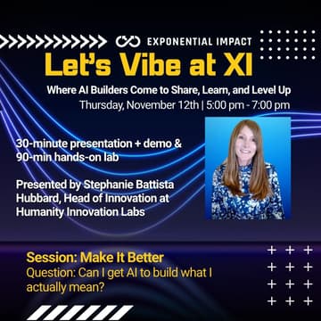 Cover Image for Let's Vibe at XI - Special Session: Make It Better