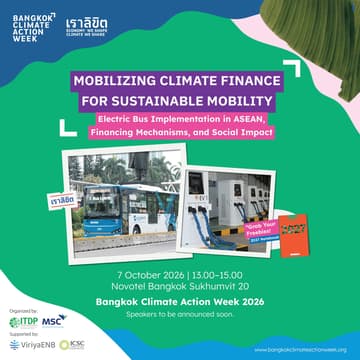 Cover Image for Mobilizing climate finance for sustainable mobility: Electric bus implementation in ASEAN, financing mechanisms, and social impact