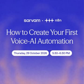 Cover Image for Sarvam x n8n Workshop