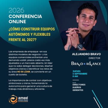 Cover Image for Webinar: ¿Cómo construir equipos autónomos y flexibles frente al 2027? por Alejandro Bravo de Bravo Advance