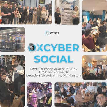 Cover Image for OxCyber Social Event – August 2026
