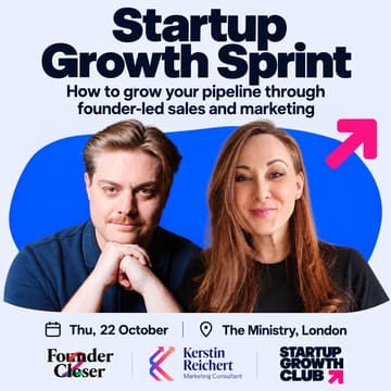 Cover Image for Startup Growth Sprint: How to grow your pipeline through founder-led sales and marketing