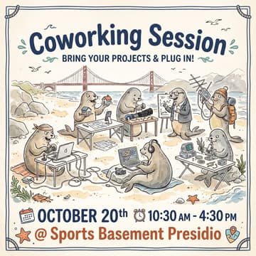 Cover Image for Coworking Session: Pier-to-Pier @Sports Basement Presidio