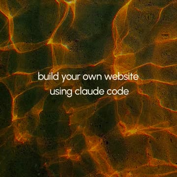Cover Image for build your own website with claude code